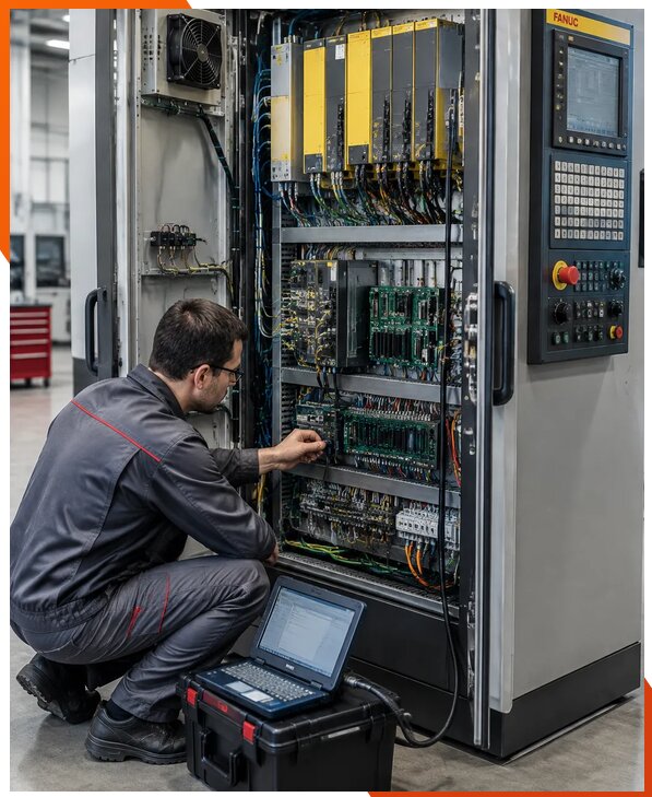 Ремонт систем ЧПУ FANUC промышленных станков в Жигулёвске